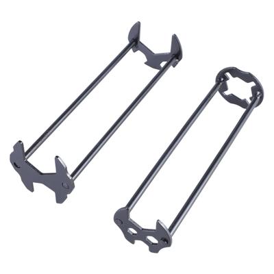 2Pcs Basin Wrench Sink Wrench Set Under Sink Plumbers Wrench Multifunctional Faucet Wrench Plumbers for Bathroom