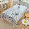 Reusable Waterproof Coated Tablecloth Rectangular Table Protection Coat  Tea Table