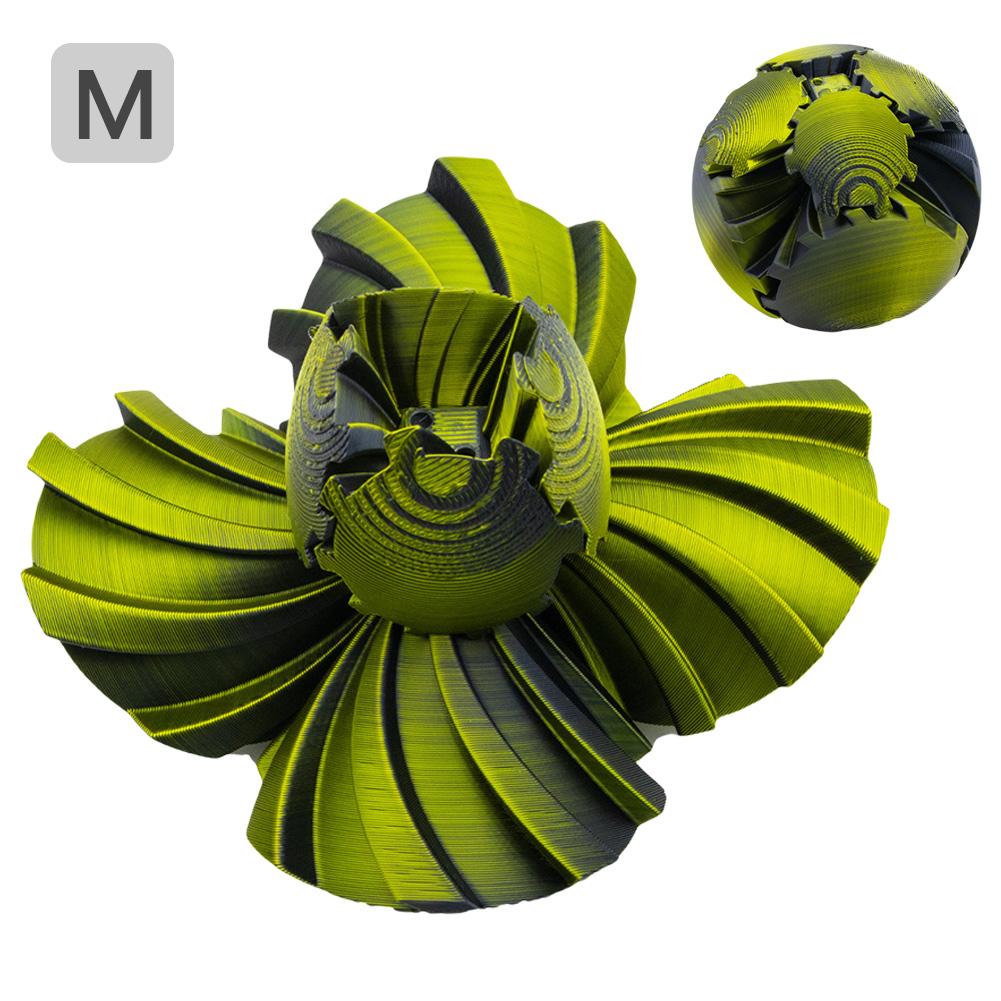 3D Printed Gear Ball Rotating Toy 3D Printed Rotating Gear Ball Desktop Innovative Decorative Model Gift for Kids and Adults
