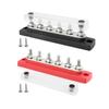 48V 150A Power Distribution Block 6 x M6 Terminal Studs Marine With Cover BusBar Heavy Duty For Marine Boat Truck RV wholesale
