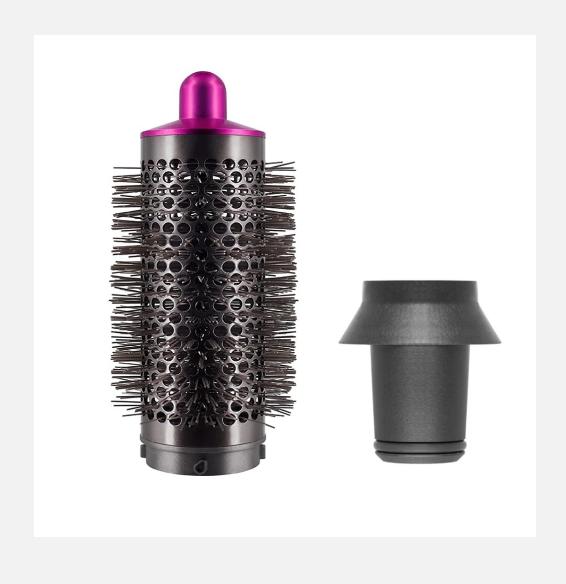

2024 Цилиндрическая расческа и адаптер для Dyson Airwrap Styler / Аксессуары для сверхзвукового фена, инструмент для завивки волос, розово-красный и серый