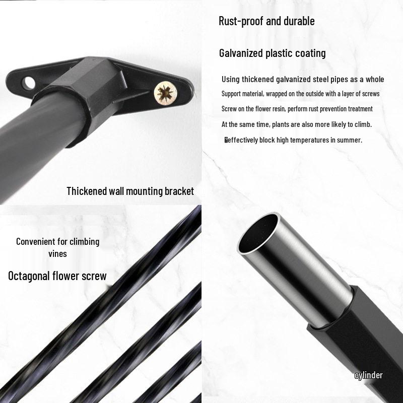 Half Arch Rose Trellis: Curved Iron Flower Stand for Garden or Balcony