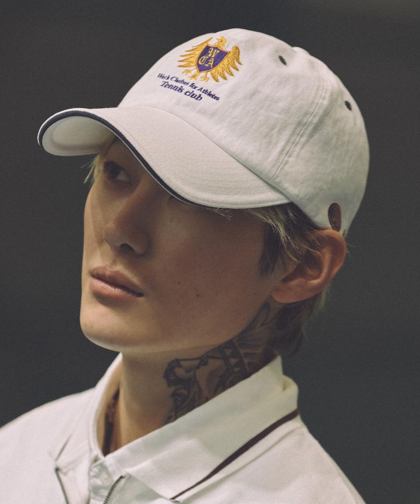 DISCUS ATHLETIC Da × Oam Emblem Tennis Cap Off White