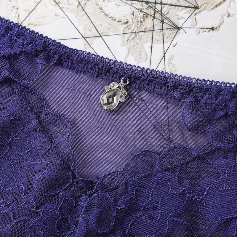 Spitze Unterwäsche mit mittlerer niedriger Leibhöhe Nahtlose und sexy Spitzenunterwäsche für Damen Nahtlose Spitzenunterwäsche