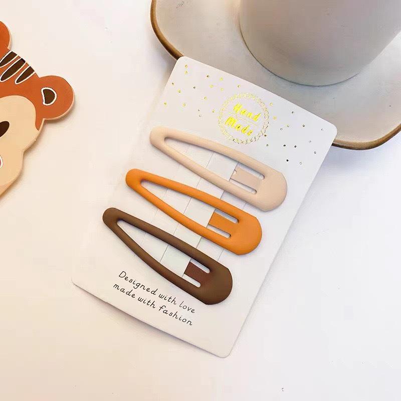 Simplistic Coffee Hair Clip for Women & Kids - No-Trace Side Bangs Organizer