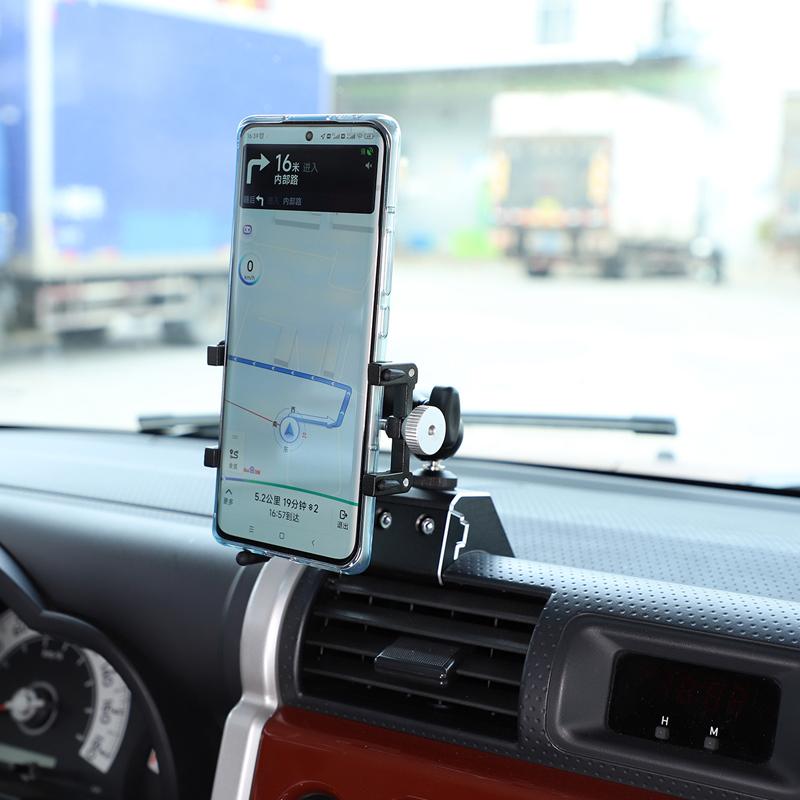 For Toyota FJ Cruiser 2007-2026 Aluminum Alloy Car Mobile Phone Bracket Car Navigation Bracket GPS Bracket Accessories