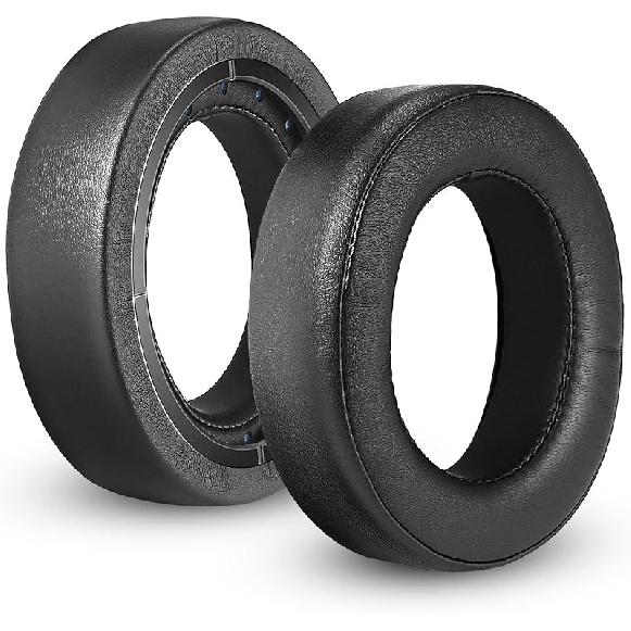 HS60 Earpads, GVOEARS Replacement Ear Pads Cushion for Corsair HS70/Pro HS60/Pro HS50/Pro, Durable Leather Gaming Headset Noise Isolation Earpads Leather