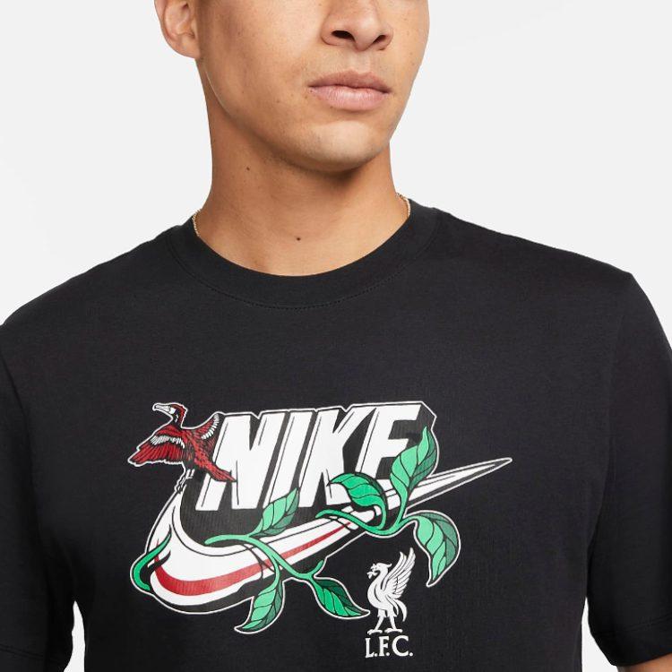 Nike T Shirts Men's Black Crew Neck Moderate Straight Fit FD1084-010