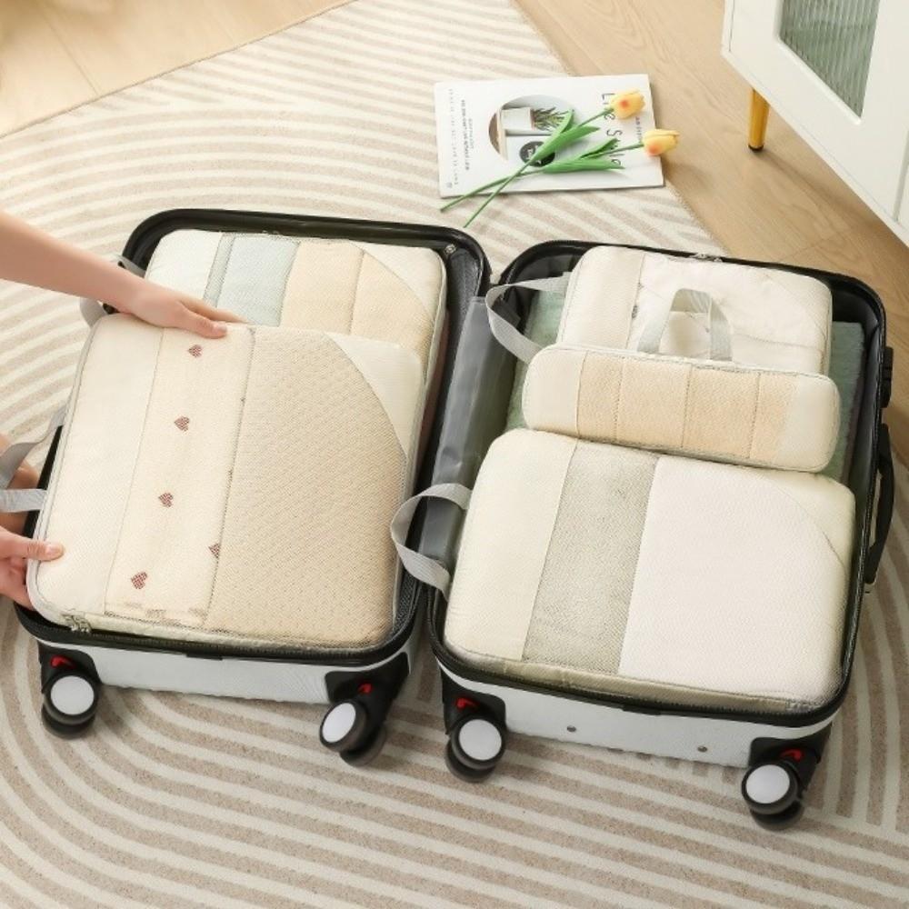 5Pcs Mesh Surface Waterproof Travel Organizer Bag 5 in 1 Set Toiletries Bag  Home