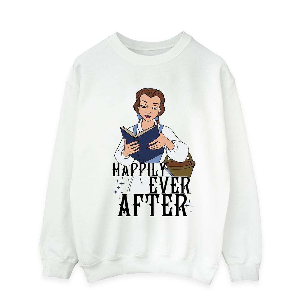 Beauty And The Beast Men's Happily Ever After Reading Disney Sweatshirt
