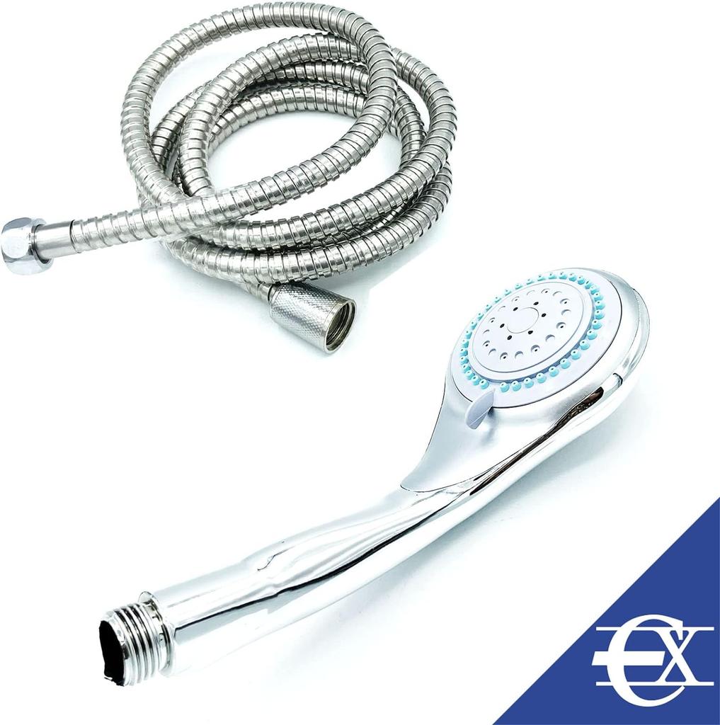 Euroxanty high pressure shower head | Resistant hose | Water saving