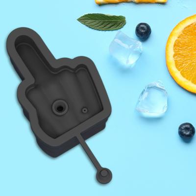 Silikonisbricka långfinger tumme iskubform BPA-fri Lättlös Läcksäker Diskmaskin Säker Ismaskin