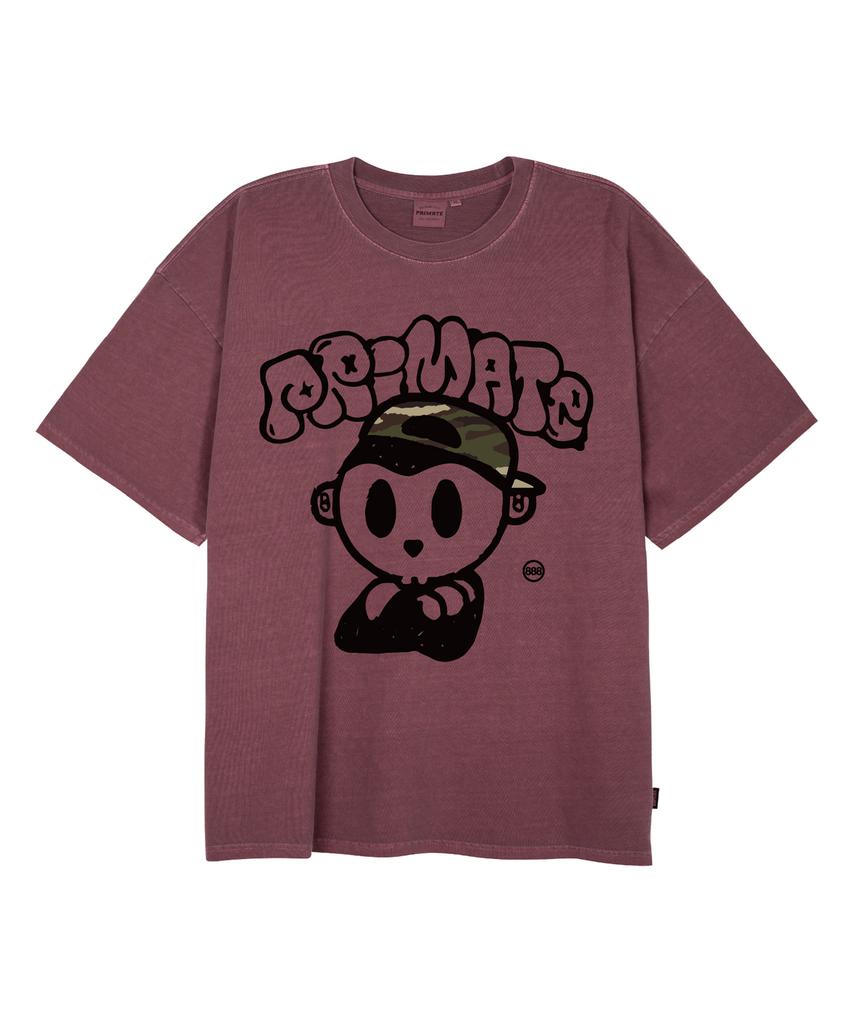 PRIMATE Major Preeki Oversized Pigment Short Sleeve T-Shirt 4 Colors