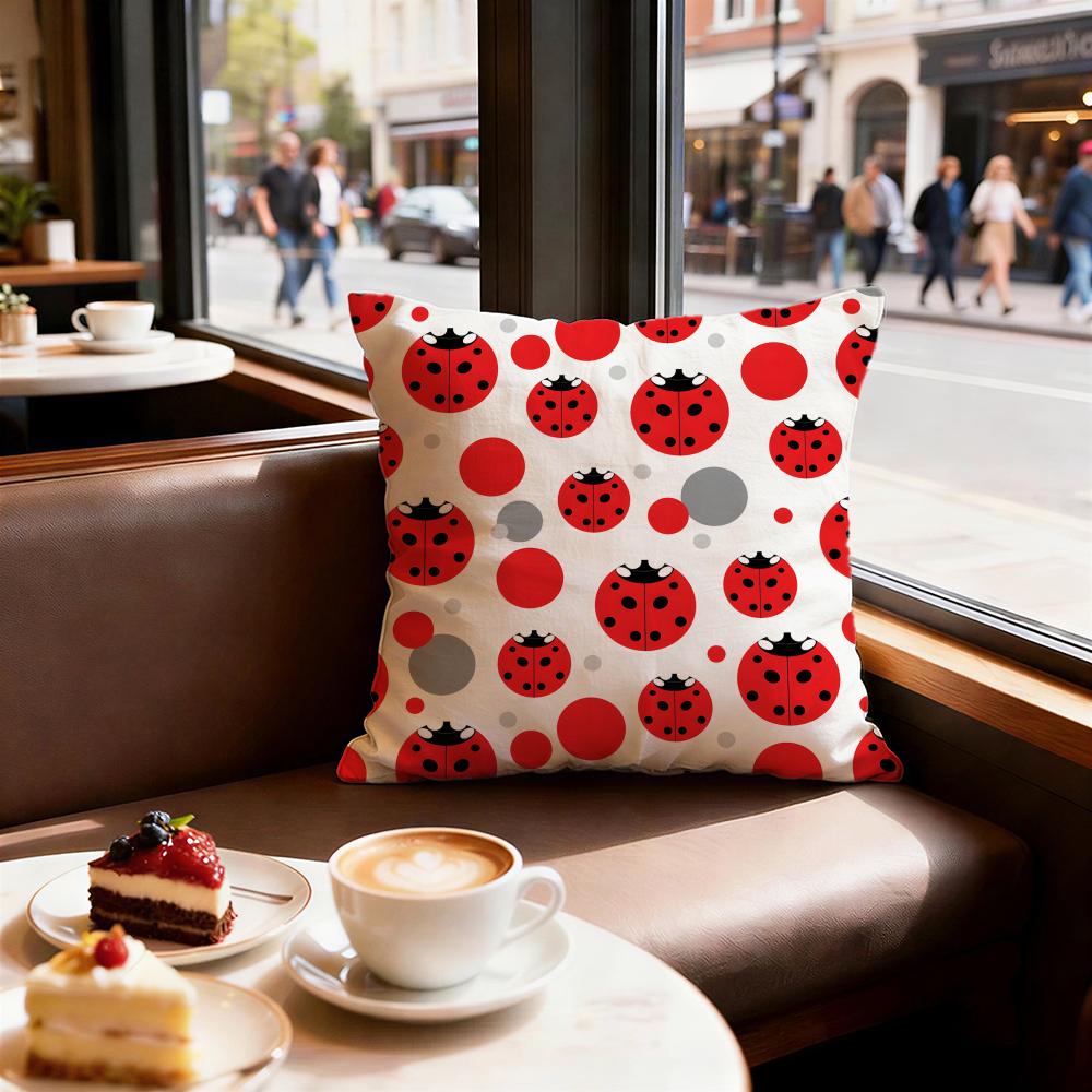 Cartoon Style Pattern Cushion Cover Set of Decorative Short Plush Pillow Covers for Sofa Soft Cushion Case X Cm
