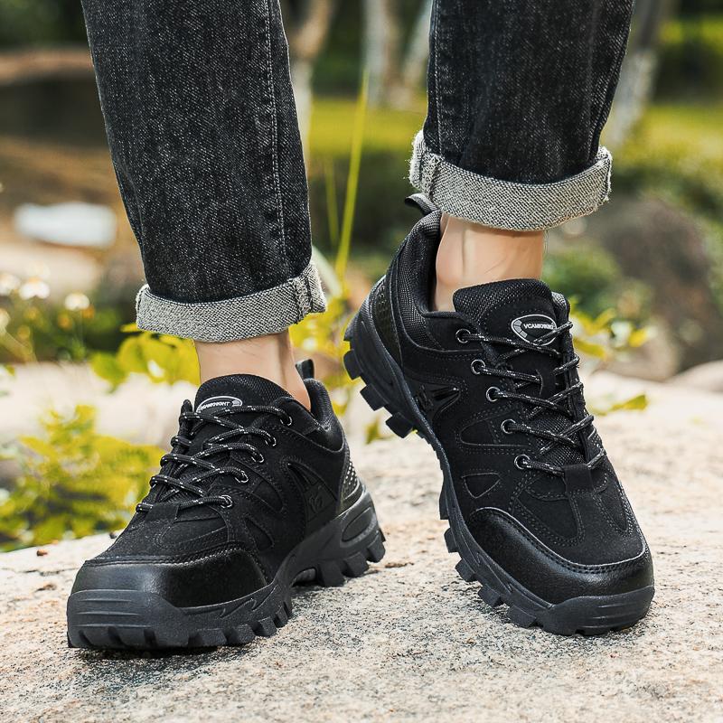 Men's Hiking Shoes Non-slip Comfy Mountain Climbing Shoes Waterproof Wear-resistant Lightweight Outdoor Sporty Classics Sneakers
