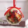 Christmas Tree Hanging 8cm Printed Christmas Ball Ornament Hanging Bauble With Ribbon Classic Christmas Themed 2027 New Year