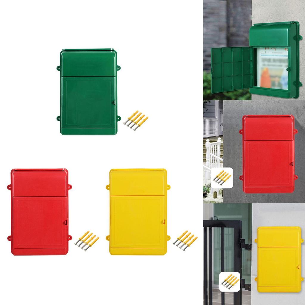 Wall Mounted Mailbox Postbox Letter Box Versatile Ballot Box for Holding