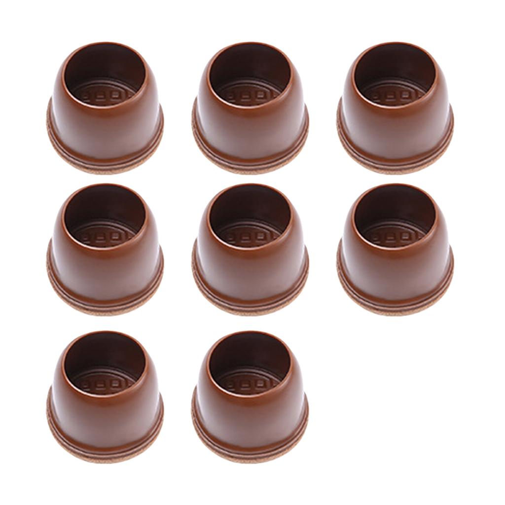 8 ks Chrániče podlahy nohou židle s plstěnými krytkami nohou židle Ochranný kryt nohou nábytku