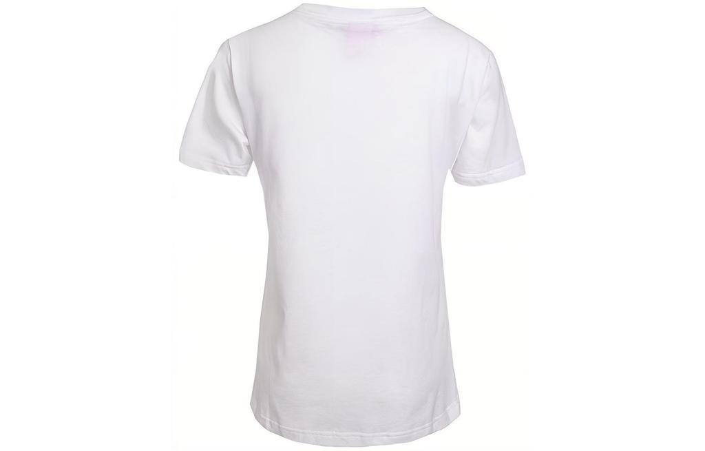Nike T Shirts Women's White Crew Neck Moderate Straight Fit 848698-100