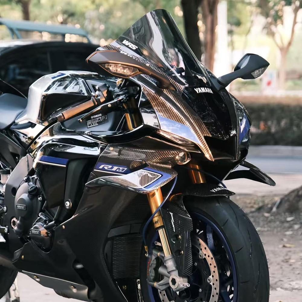 R1 2025 WINGLETKIT For Yamaha YZF R1M 2020-2025 Motorcycle Aerodynamic Wing Kit Side Wing Fixed Wing Spoiler Fairing Accessories