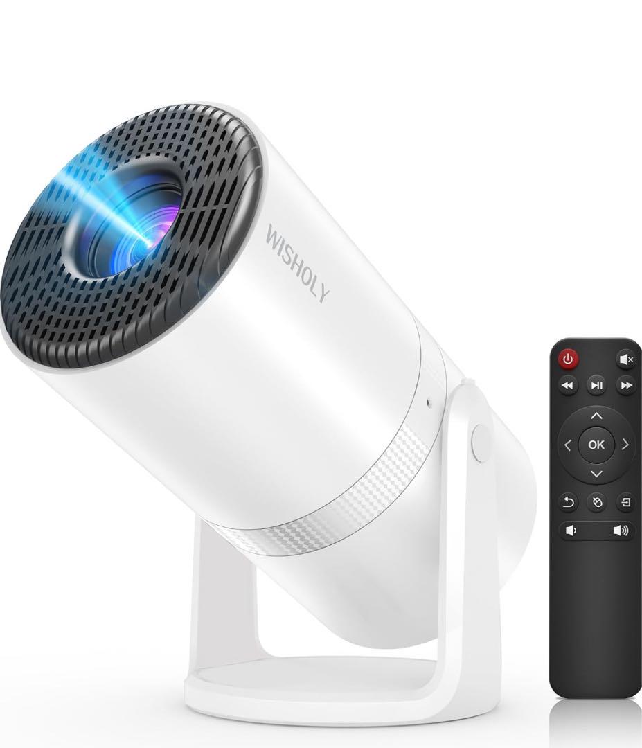 

[USED] Projector for home use, equipped with Android TV, compact and lightweight