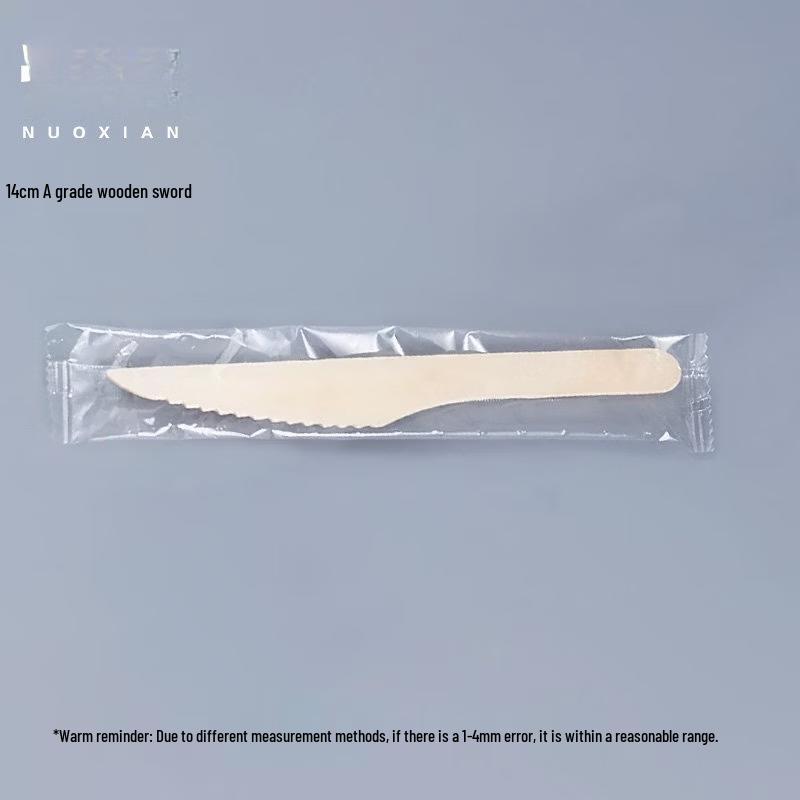 Eco-Friendly 14cm Disposable Wooden Knives