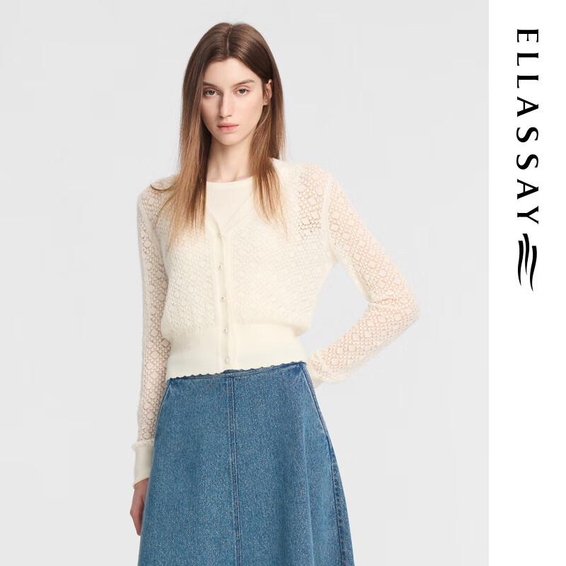 ELLASSAY Women's Elegant Merino Wool Blend Two-Piece Knit Set