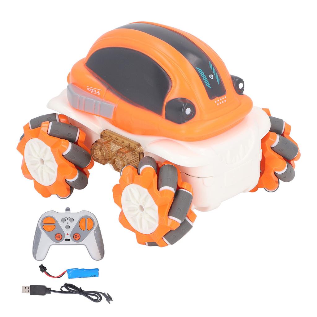 Remote Control Cartoon Car Rechargeable 9 Channels 360 Degree Rotation Light Effect RC Car Toy for