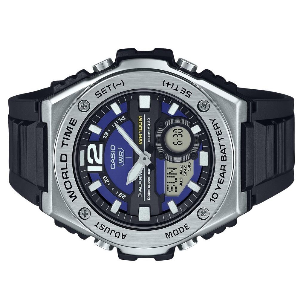 Casio Orologio Uomo Analogico MW-620H-2AV – Quarzo, 100m Water Resistant, LED, Cinturino Resina