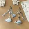 Handmade Dolphin Beaded Keychain Cuteness Acrylic Alloy Texture Suitable for Youthful Women and Fashion Enthusiasts