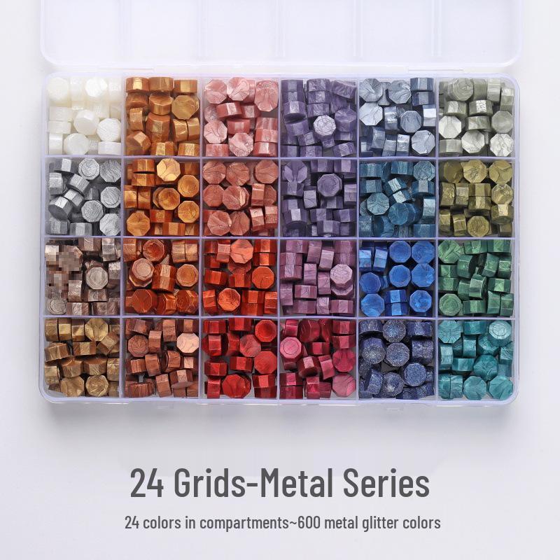 Metallic Wax Granules for Sealing Stamps: Ideal for Invitations, Envelopes & Letters.