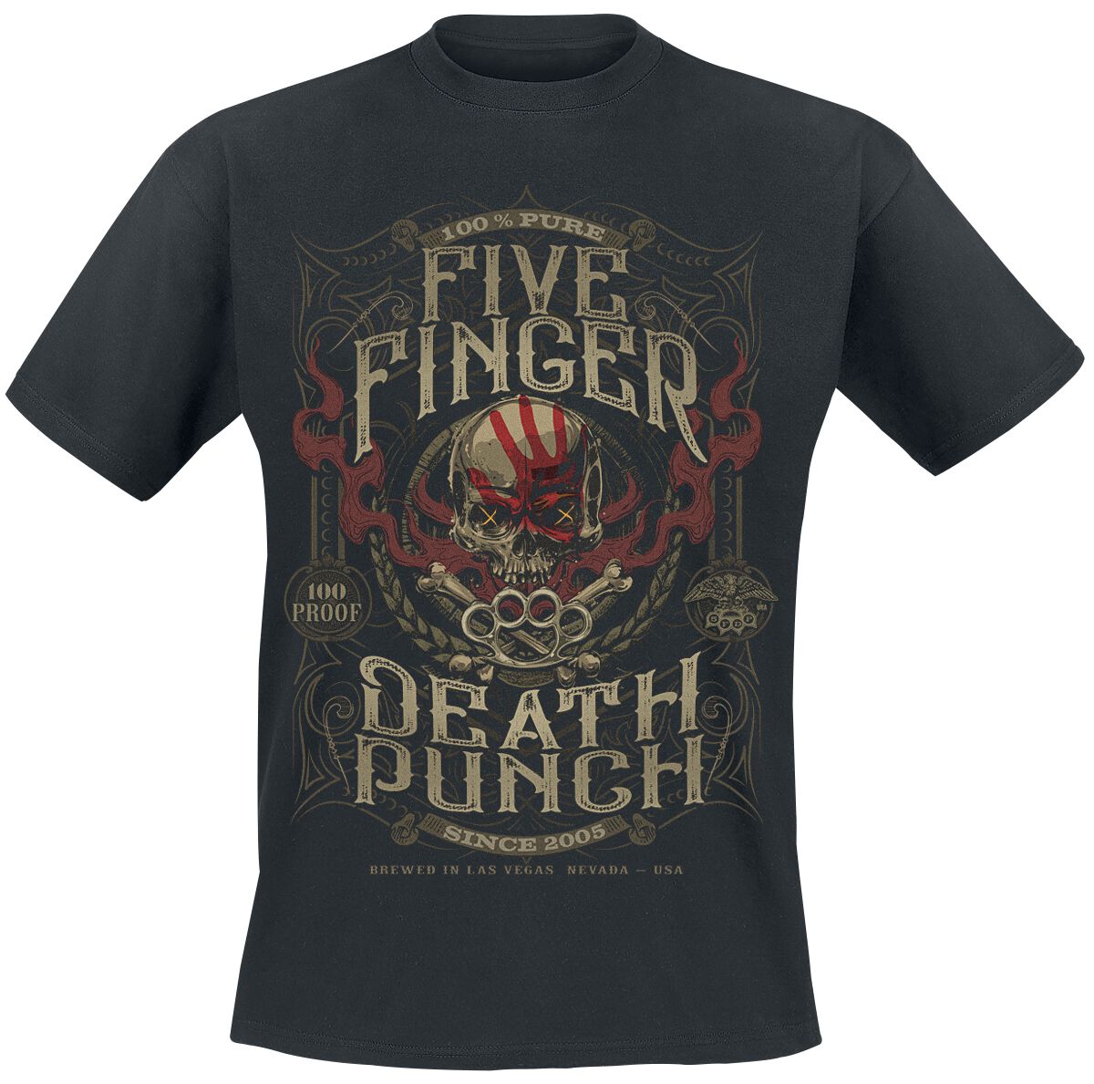 

Rare Summer Five Finger Death Punch Graphic Cotton Band Shirt Unisex Summer Short Sleeve Fashion Brand Tee Luxury Casual Vintage S