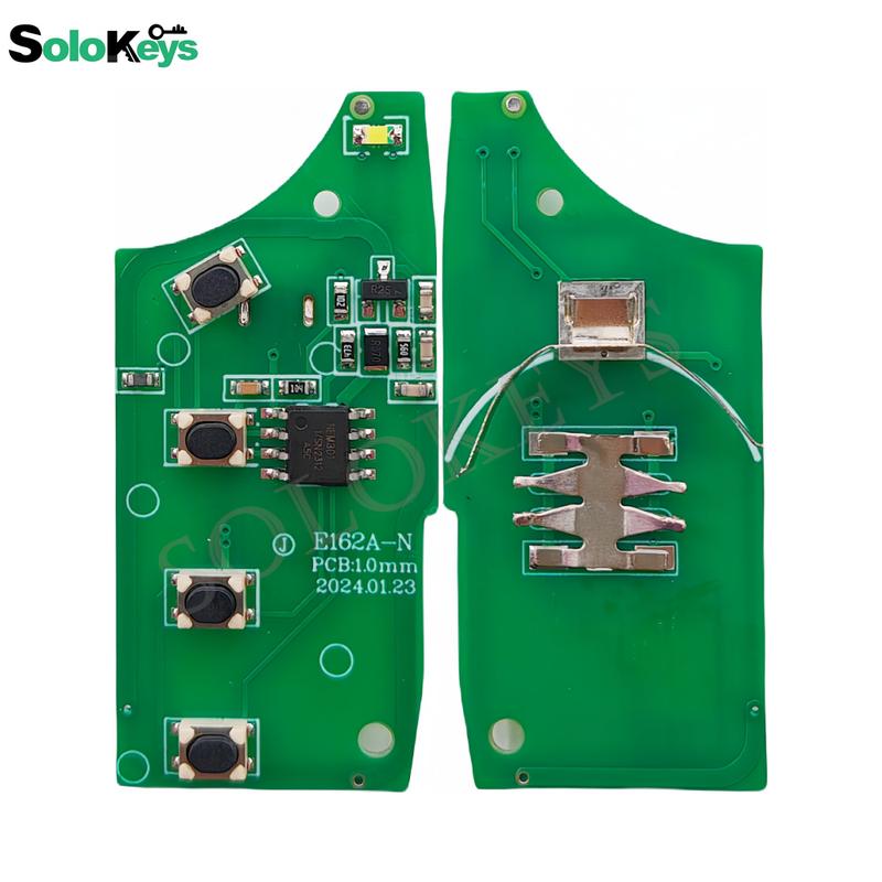 

5Pcs/Lot SoloKeys Nemesis Universal Remote Control 370Mhz ASK Car Alarm Rolling Code Whilte Light 3 Buttons HY22 Blade Rolling Code