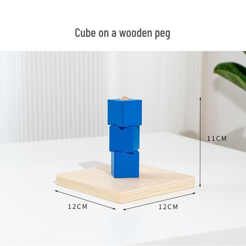 Montessori Wooden Coin Box Textile Drum Educational Toy for Ages 1-3
