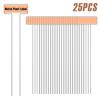 25Pcs Metal Plant Label Stakes T Type Waterproof Nursery Garden Labels 10inch Copper Plant Tags Gardening Flowers Herbs Marker