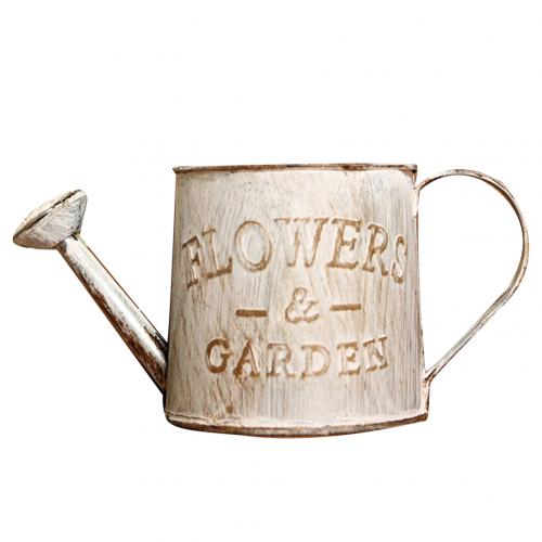 Vintage Letters Engraved Garden Bonsai Plant Flower Iron Watering Can Pot Kettle for Garden Small Garden Tools Supplies