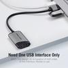 Carte son USB - VENTION - Adaptateur audio 3,5 mm - Micro intégré - Plaqué or - 44,1/48K@16bit