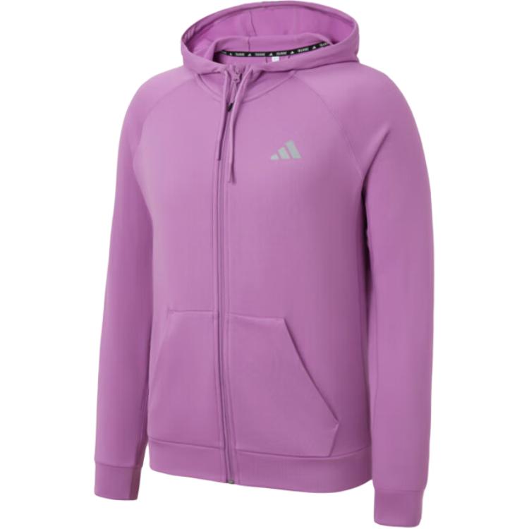 

Adidas SS25 Мягкая Удобная Универсальная Куртка с Капюшоном Мужские Куртки Фиолетовый IW8396 S