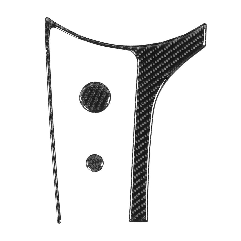 3 Pcs Carbon Fiber Interior Multimedia Box Frame Button Cover For Mazda MX5 ND