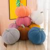Plush Pumpkin Pillow Toy Soft Stuffed Vegetable Doll Kids Ages 7-14 Short Pile Fleece PP Cotton Filled 18/28/35cm