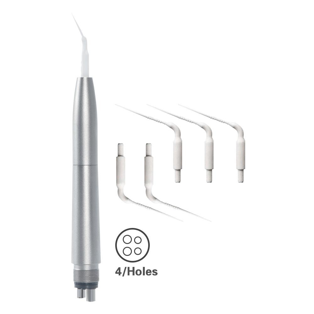 

Стоматологический воздушный скалер, наконечник, активация, ирригация, пародонтологический скейлинг с 5 шт. эндодонтическими пластиковыми насадками, 2/4 отверстия, стоматологические инструменты 4 holes