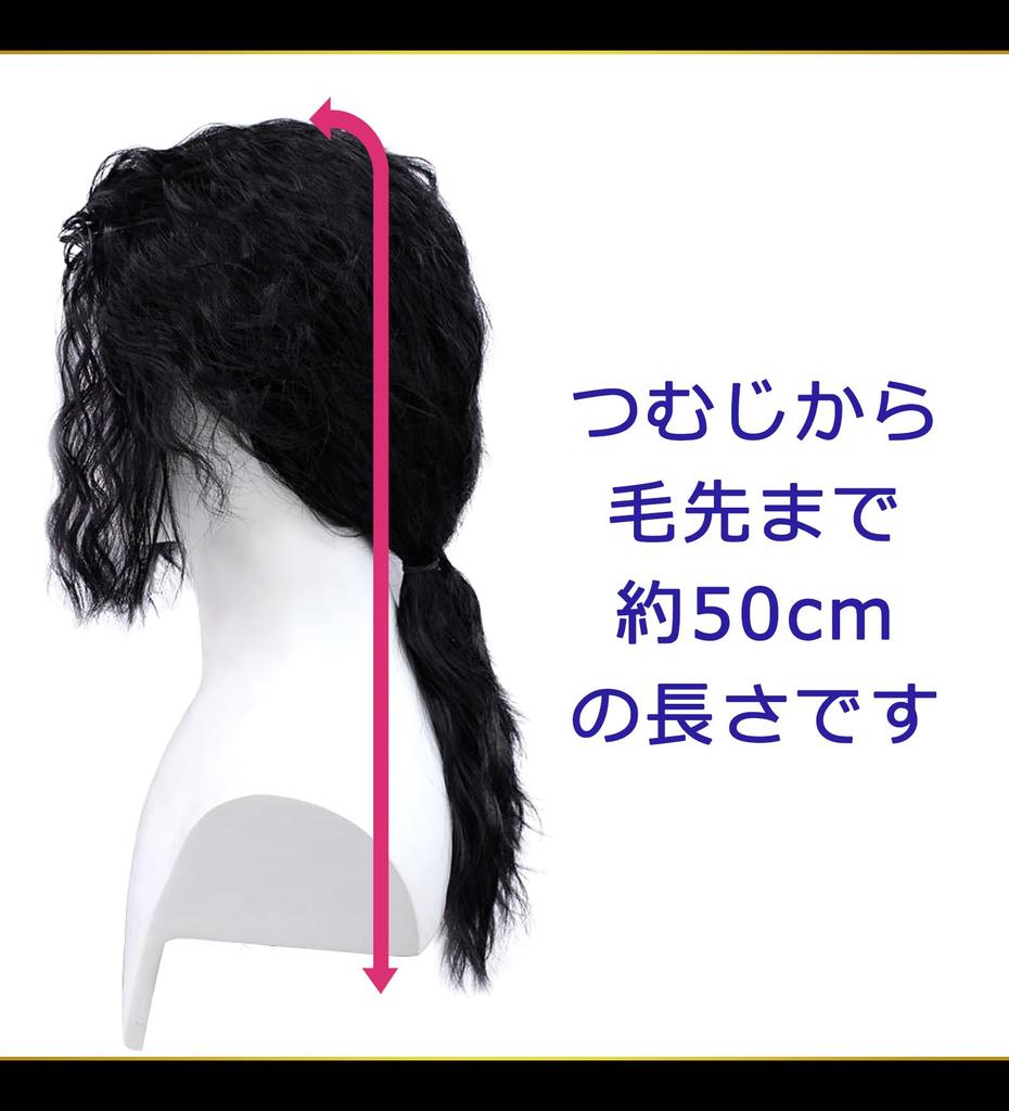 [CaseEden] Cosplay Wig, Full Wig, Heat Resistant, Michael Jackson Style (MJ), Spiral Hair, Spiral Perm, Black, WIG6176