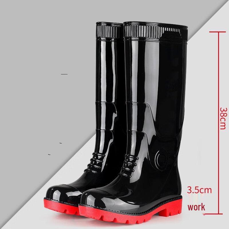 DAXTE High-Top Safety Warm Rain Boots