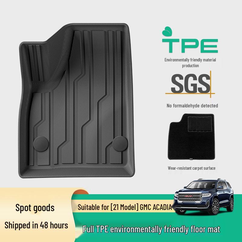 Waterproof TPE Floor Mats for 2021 GMC Acadia - Eco-Friendly and Car-Specific Trunk Mats