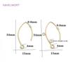 14K Gold Plated French V-shaped Earring Hooks Findings Brass Metal Ear Wire Hooks Settings DIY Jewelry Making Accessories
