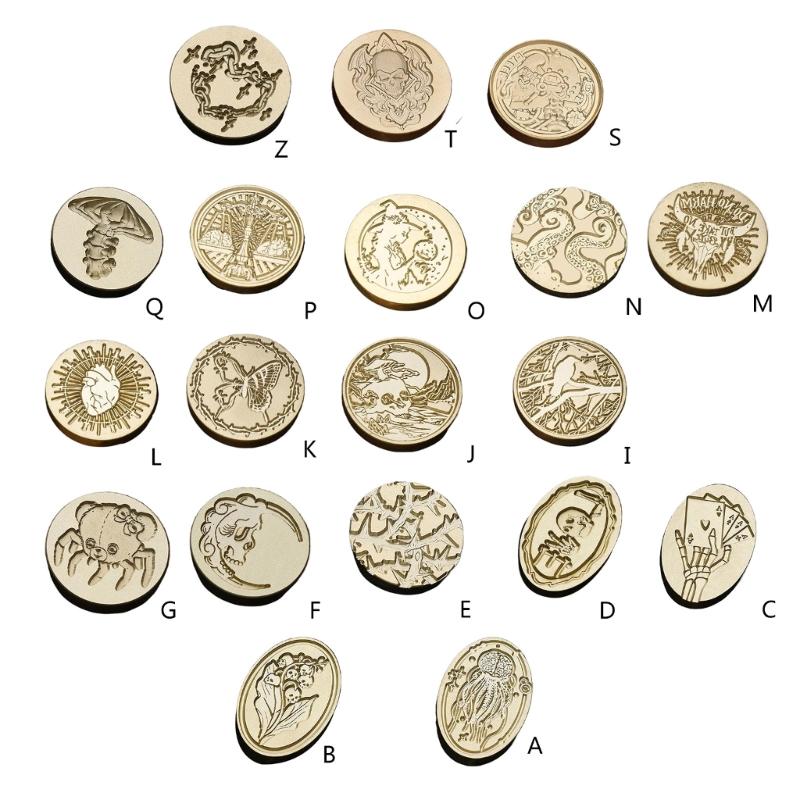 Präge Siegelwachs Stempelkopf Metall Siegelstempel Wachssiegel Stempelkopf Ersatz zum Versiegeln von Umschlägen & Grußkarten