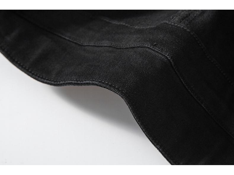 2026 Spring Black High-Waisted Stretchy Skinny Denim Pencil Pants for Women - Leg-Lengthening & Body-Shaping Cropped Design