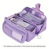 Large Capacity Pencil Case - Durable, versatile tabletop storage box for boys and girls, portable study and work stationery box