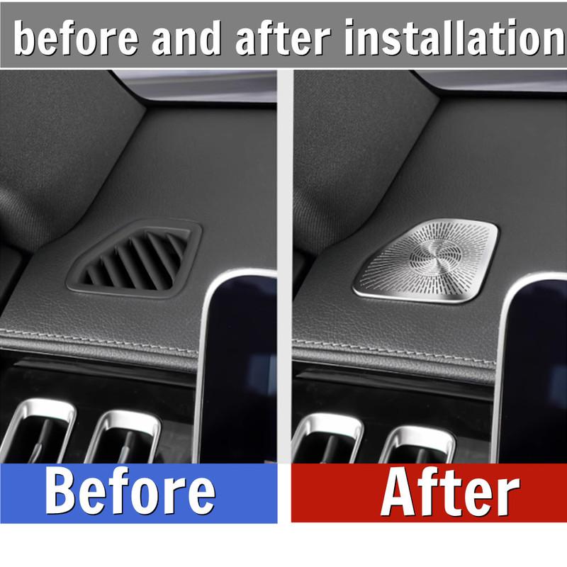 Metal Car Dashboard Air Conditioning Vent Outlet Dust Cover Speaker Cover Trim For Mercedes-Benz S Class S450 S400 W223 2021-25