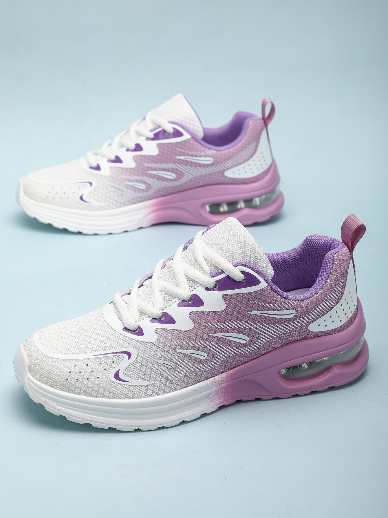 

TUINANLE Женская обувь Осенние сетчатые дышащие кроссовки на платформе Женские повседневные нескользящие кроссовки для бега 41 фиолетовый